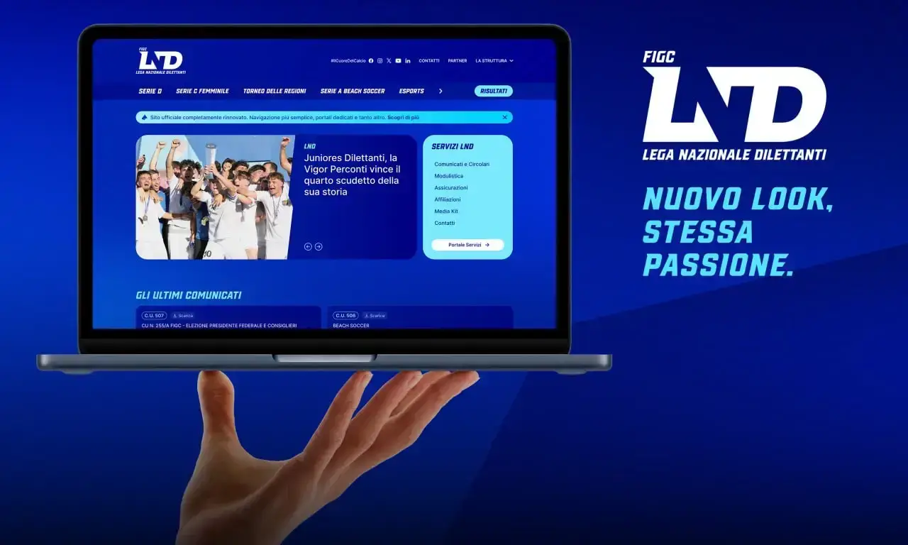 La LND svela la nuova identità visiva. Sito web e app rinnovati
