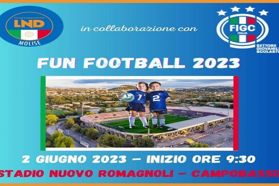 Fun Football 2023: grande festa il 2 giugno a Campobasso