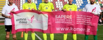 Sui campi l'iniziativa della LND con Komen Italia per la prevenzione del tumore al seno