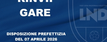 RINVII GARE DEL 08 APRILE 2026