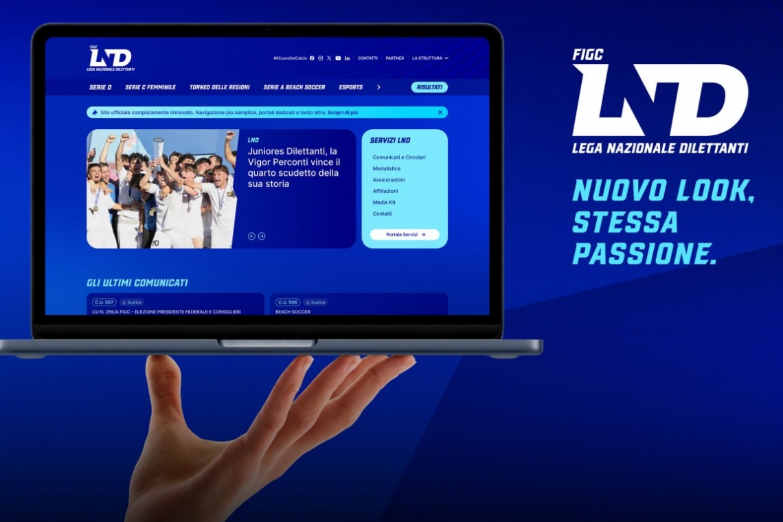 La LND svela la nuova identità visiva. Sito web e app rinnovati